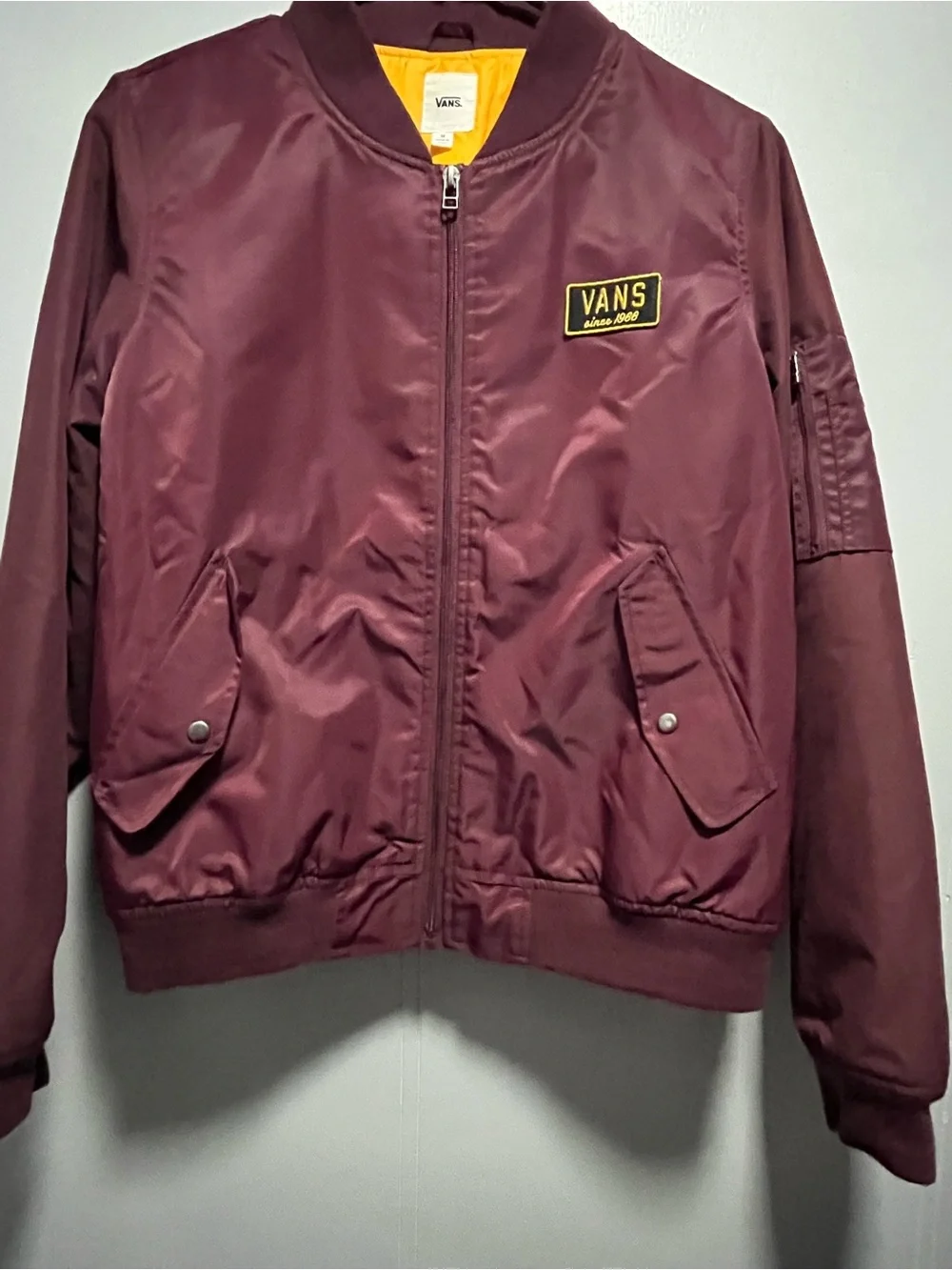 Vans women’s Maroon Bomber Jacket